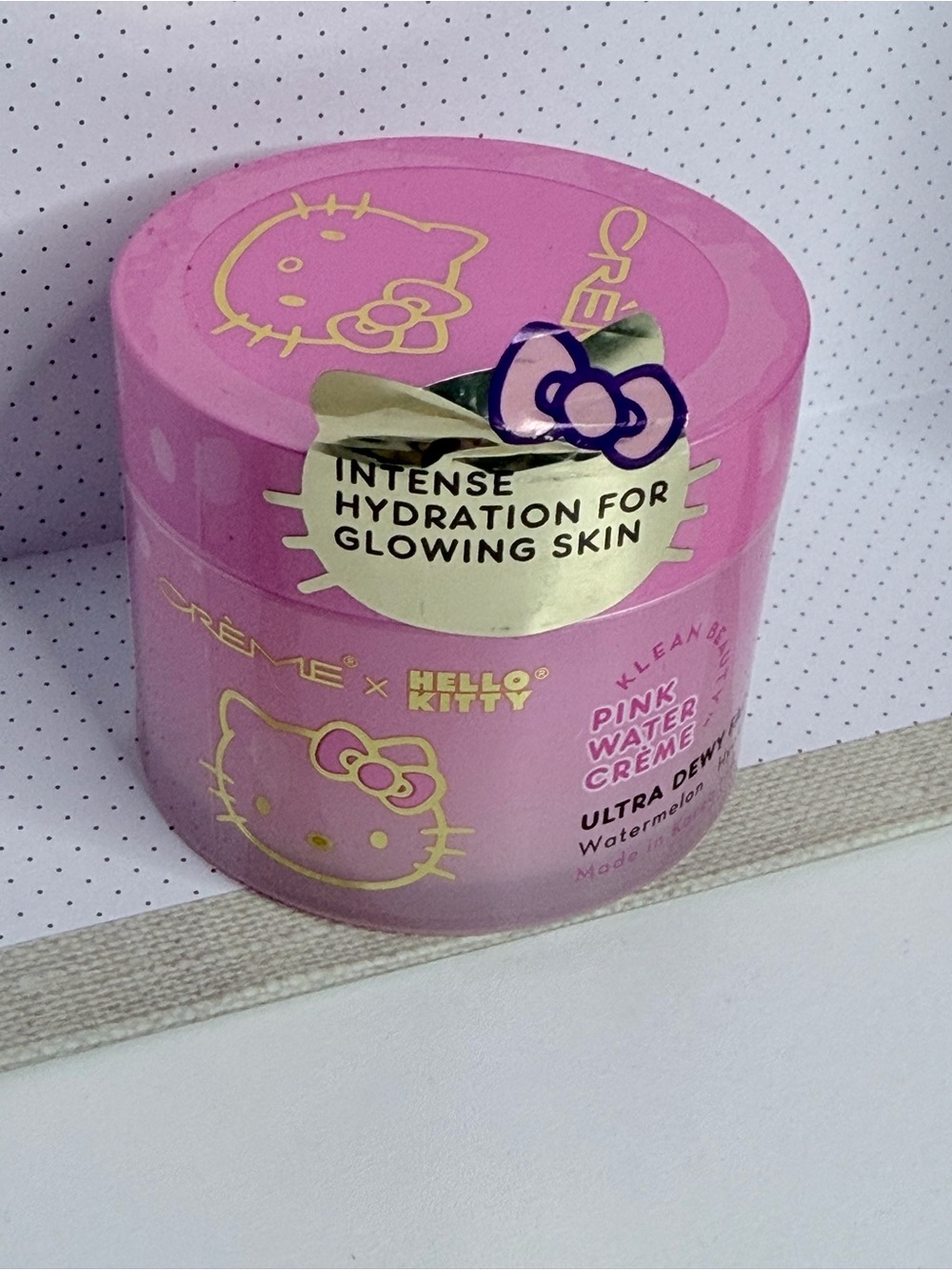 Hello Kitty Pink Water Crème - Ultra Dewy Hydrating Moisturizer